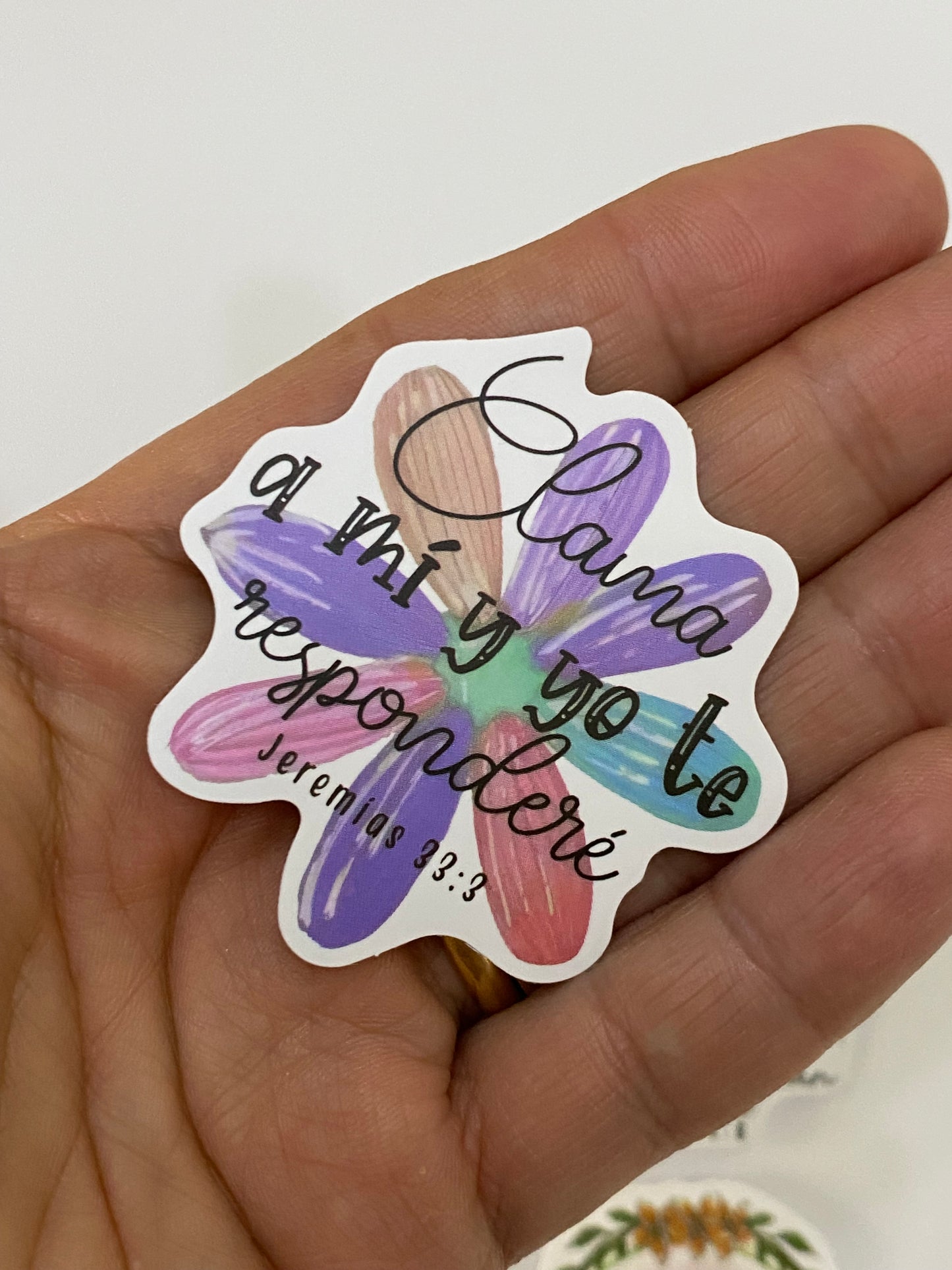 Set 6 stickers “Clama a mí”