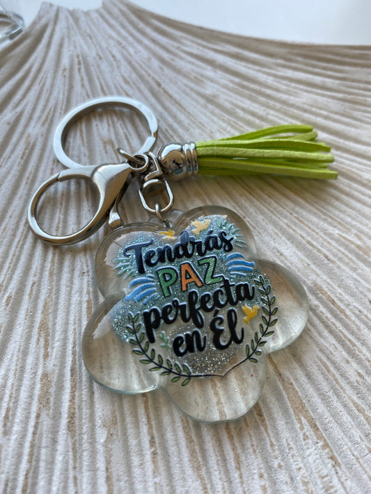 Llavero Tendrás paz perfecta en Él.