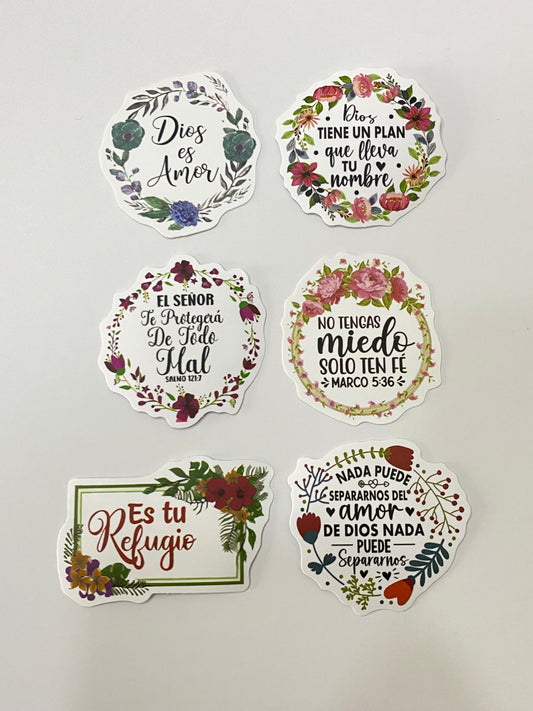 Set 6 stickers “Dios es amor”