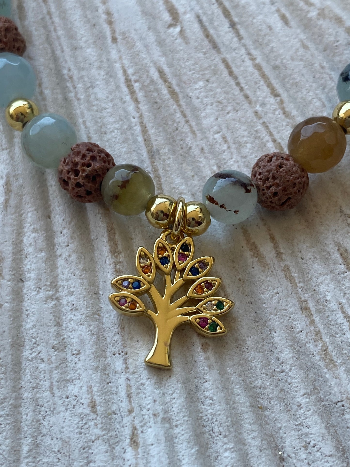 Pulsera Difusora aguamarina vida
