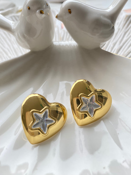 Aros Corazón resplandeciente