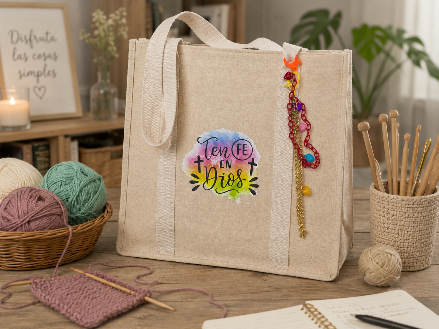 Tote Bag “Ten fe en Dios”