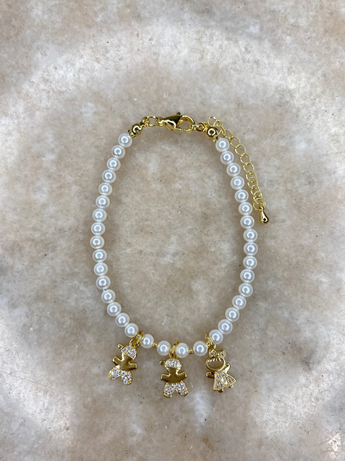 Pulsera Perlas preciosa con 1 a 3 Hij@s