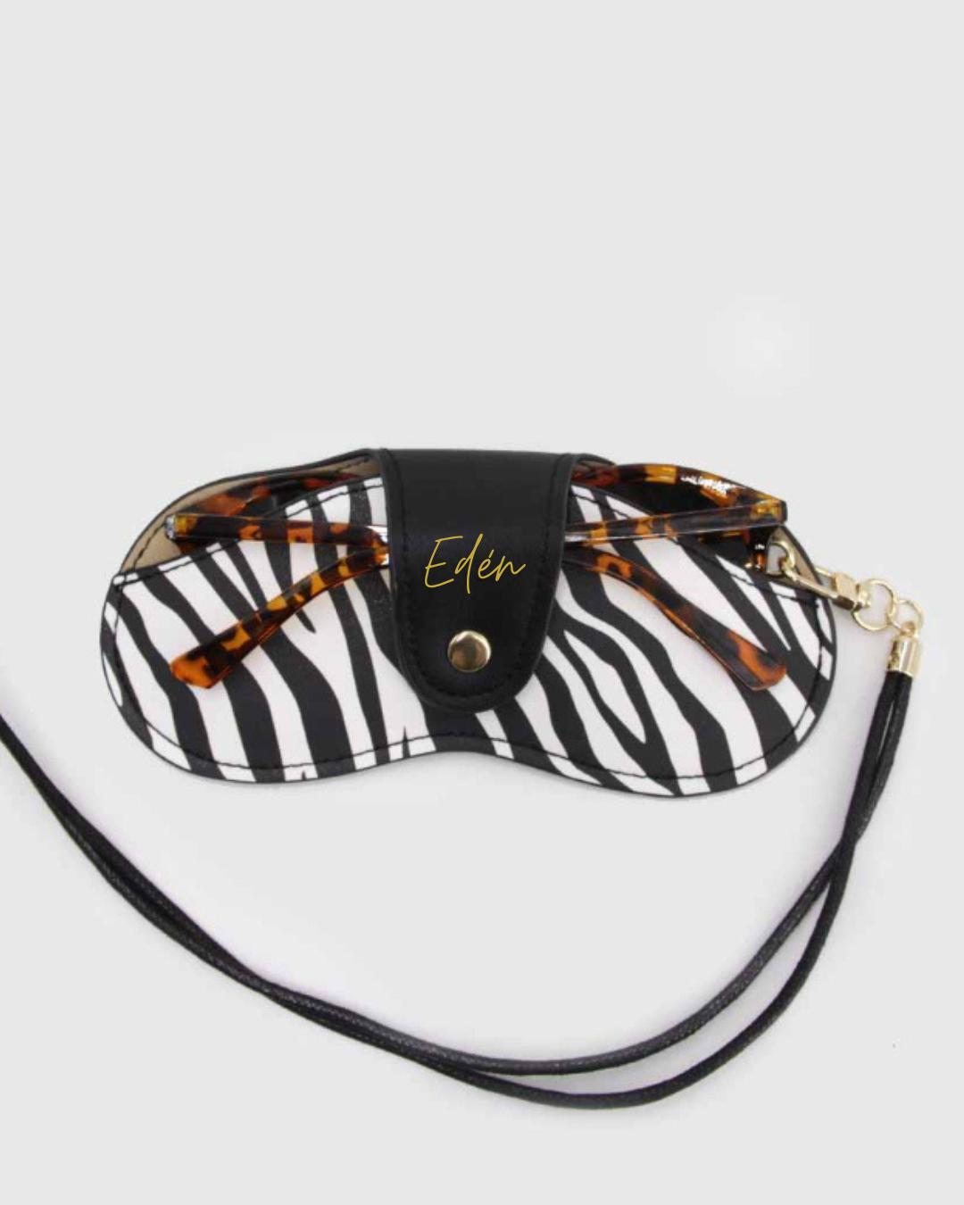 Porta Lentes con correa • Cebra